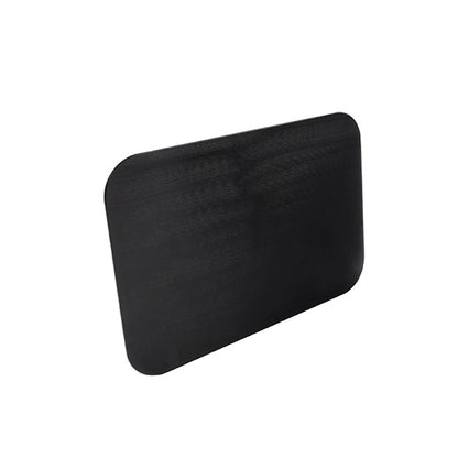 2X Aluminum License Plate for Motorcycle (Quadrilateral, Black)