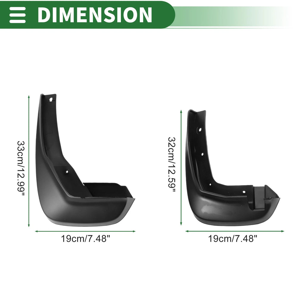 Mud Flaps Splash Guards Front and Rear for Honda Crosstour (2009–2015)