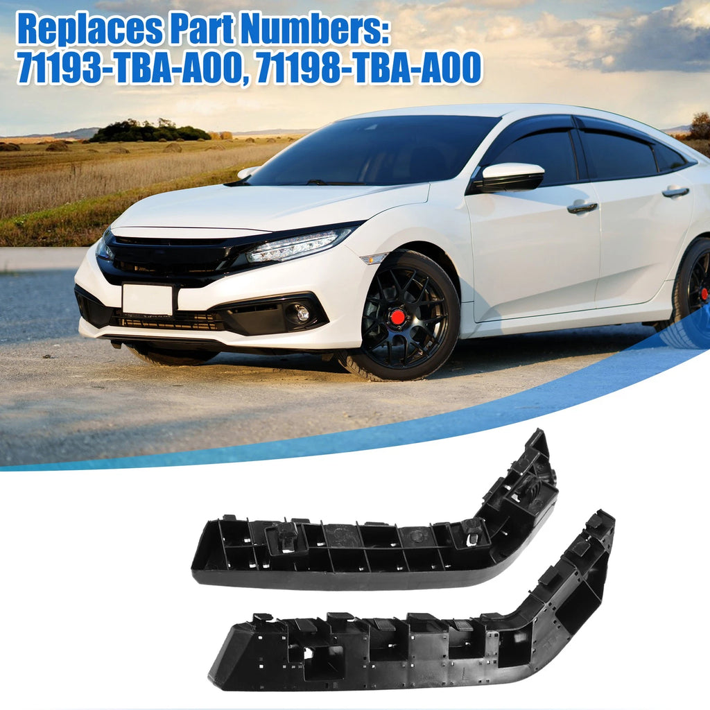Front Bumper Brackets Pair Replacement for Honda Civic 2016 (2016–2021)