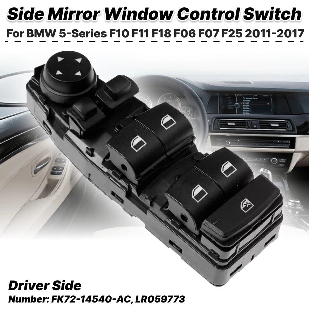 Electric Master Window Control Switch for BMW 5-Series F10/F11/F18/F06/F07/F25 (2011–2017)