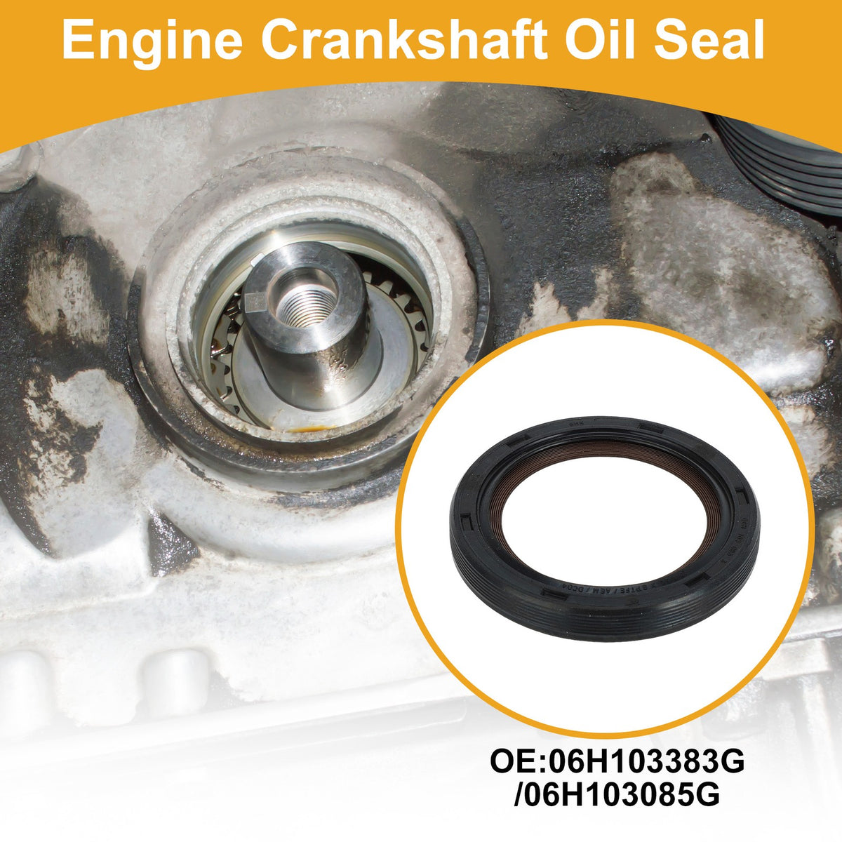 Front Crankshaft Oil Seal Replacement for Volkswagen Golf (2009–2017)