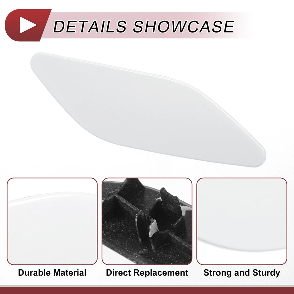 Front Right Washer Nozzle Cover Cap for Lexus ES300h (2019–2022) White