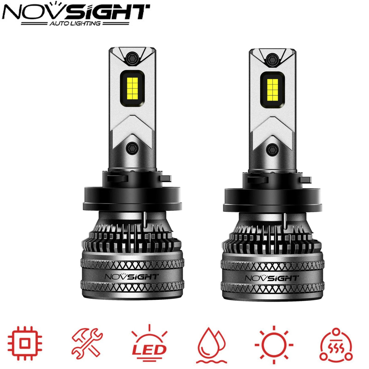 2X H11 H8 H9 LED Headlight Bulbs for 6500K 40000LM 200W