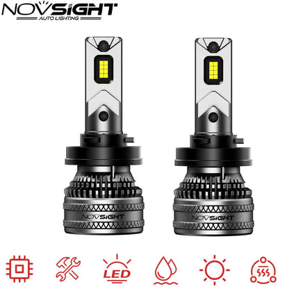 2X H11 H8 H9 LED Headlight Bulbs for 6500K 40000LM 200W