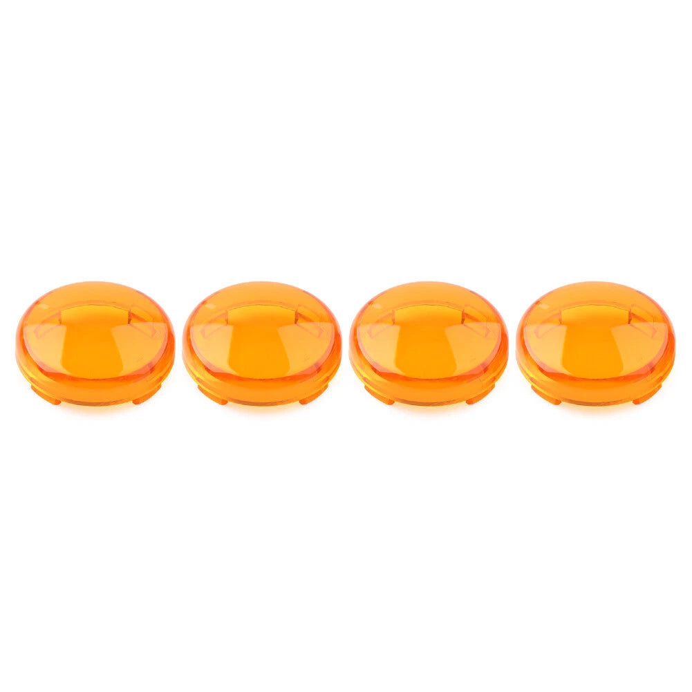 Set of 4 Turn Signal Lens Light Covers for Harley Touring Softail Dyna