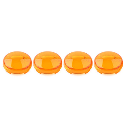 Set of 4 Turn Signal Lens Light Covers for Harley Touring Softail Dyna
