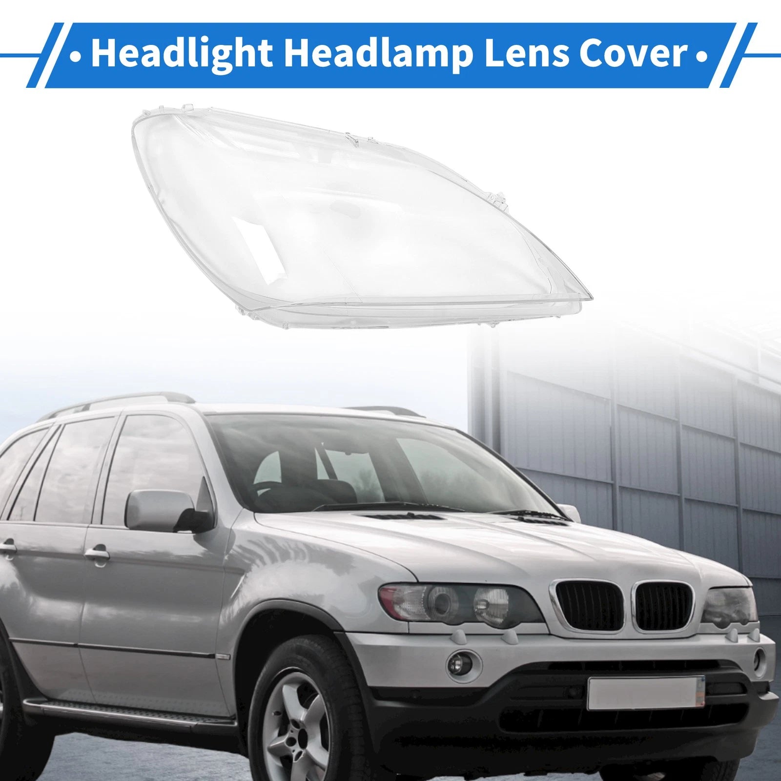 Headlight Lens Cover Front Right Replacement for BMW 6 Series M6 F06 (2010–2015)
