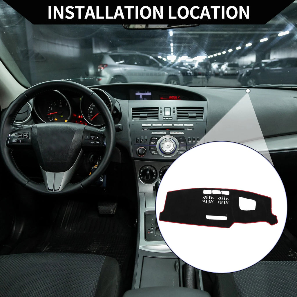 Dashboard Dash Cover Mat Protector for Mazda CX-5 KF (2016–2024) Black