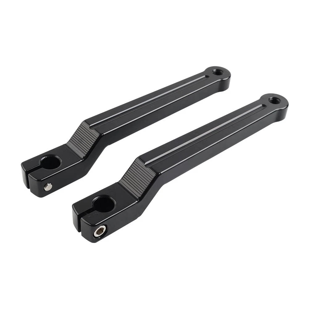 1 Pair of Glossy Black Heel & Toe Gear Shift Levers For Harley Softail Touring