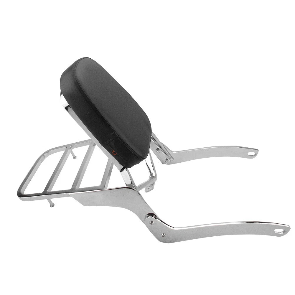 Sissy Bar Back Pad with Rack for Yamaha XV125 XV250 Virago (1988–2011)