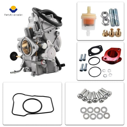 Carburetor + Air Box Cleaner Joint for Yamaha Warrior 350 YFM350X (1987–2004)