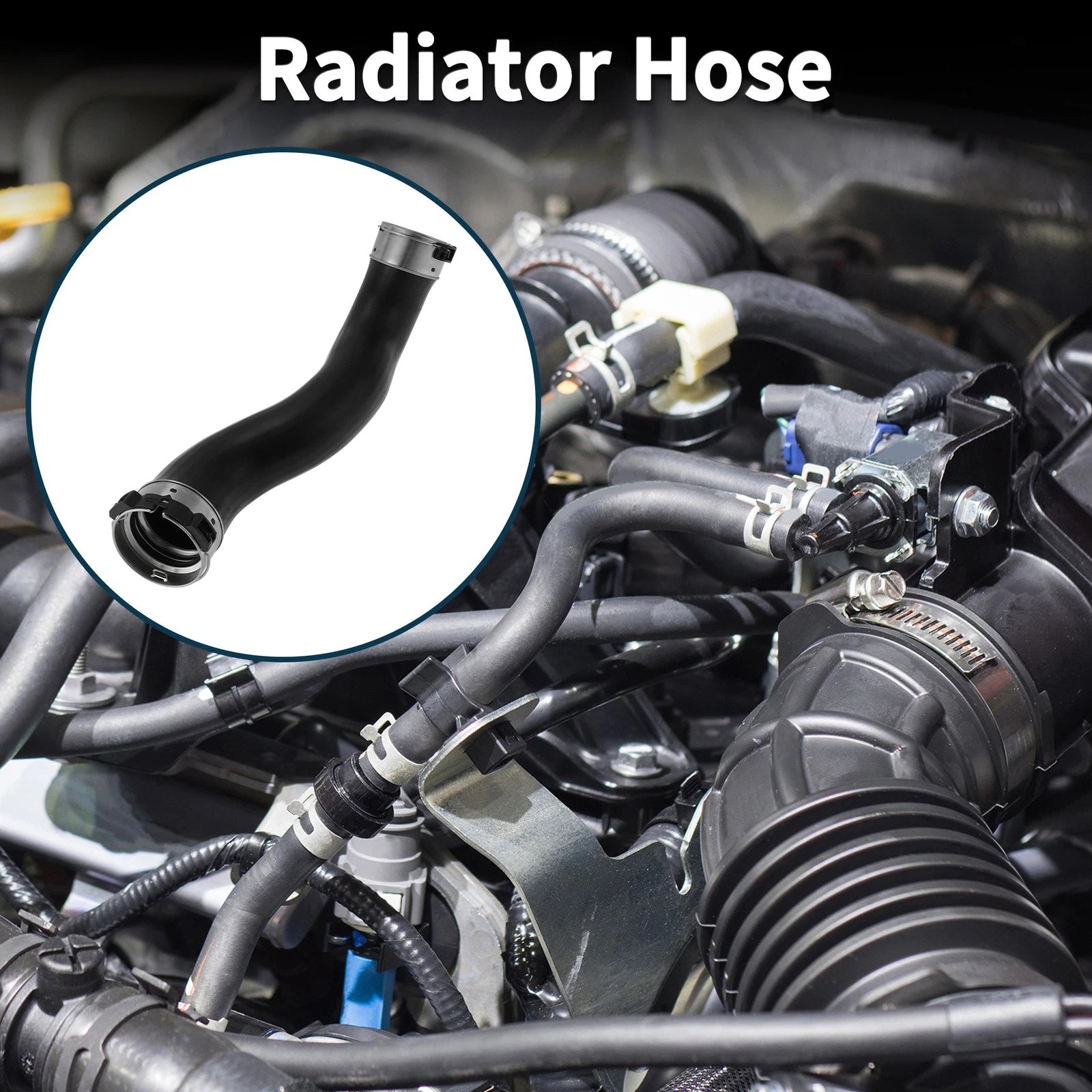 Radiator Hose for Mercedes-Benz E-Class W212 Boost Hose Black (2009–2016)