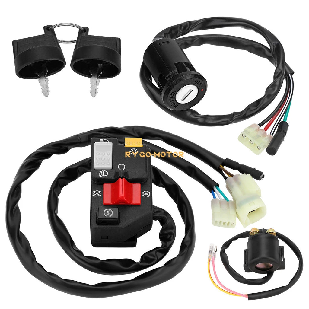 Left Handlebar Switch Key Starter Relay for Honda Sportrax 250 TRX250EX (2006–2007)