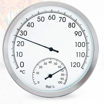 127mm Stainless Steel Dual Function Thermometer Hygrometer for Sauna (N/A)