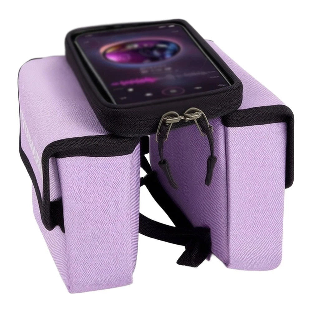Waterproof Bicycle Phone Pouch for Upper Tube (Easy Detach, 3-Strap Design)