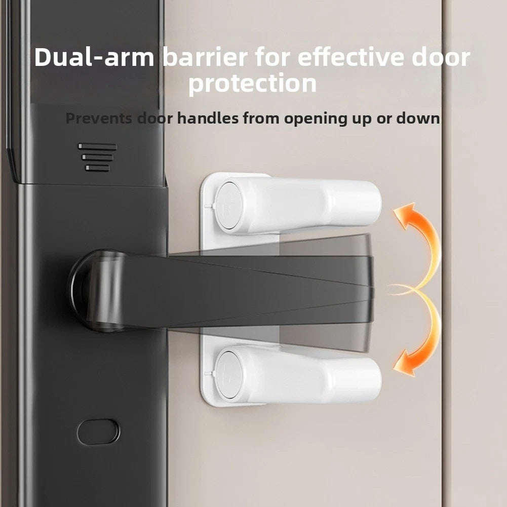 Child Safety Device for Door Handles (White Finish)