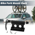 Universal Quick Release Fork Mount Rack for Bike Portable Aluminum (Black)