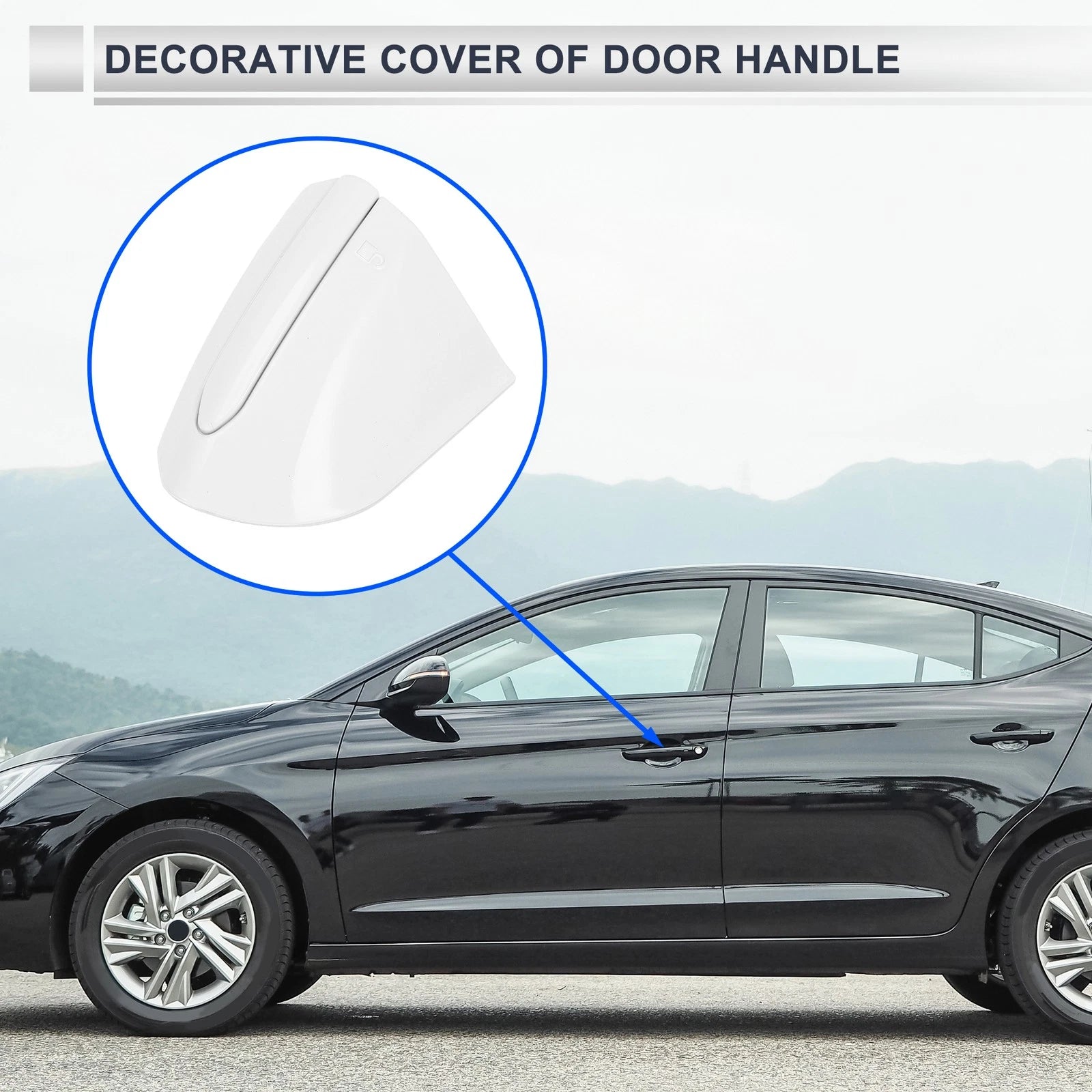 Front Left Door Handle Protector for Ford Mondeo Edge Taurus (2013–2020)