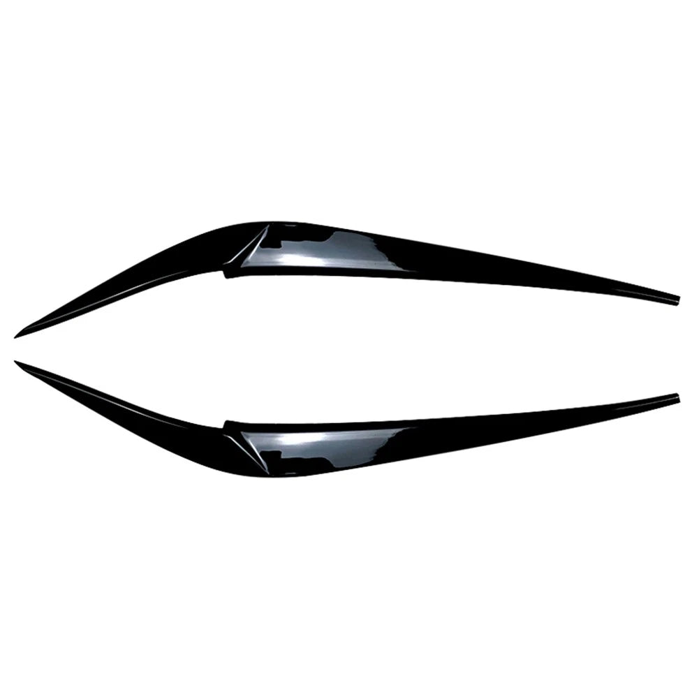 Headlight Eyebrow Eyelid Cover Trim for BMW X3 X4 (2018–2021) Glossy Black