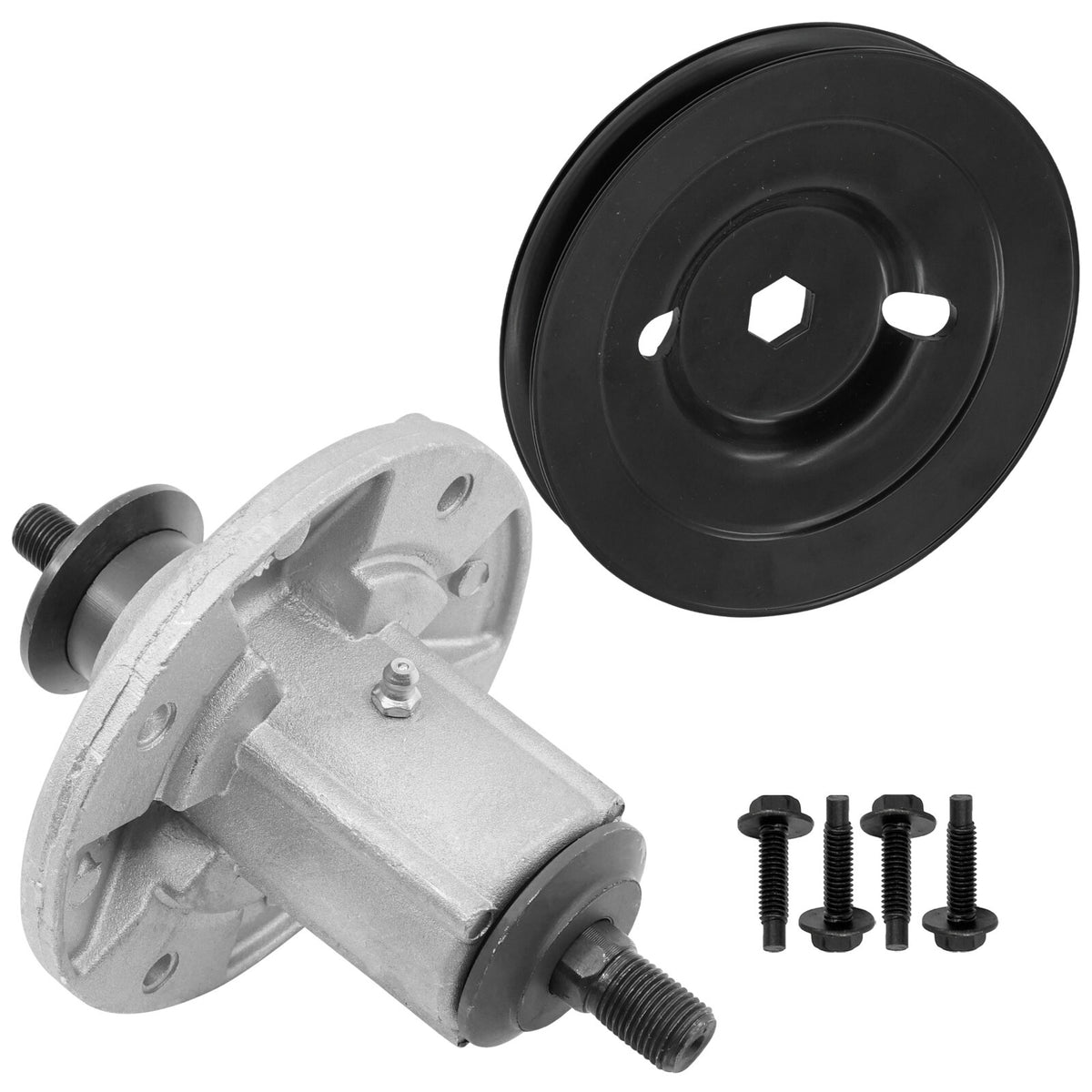 Deck Spindle and Pulley Assembly for John Deere X300 X304 X310 (2005–2018)