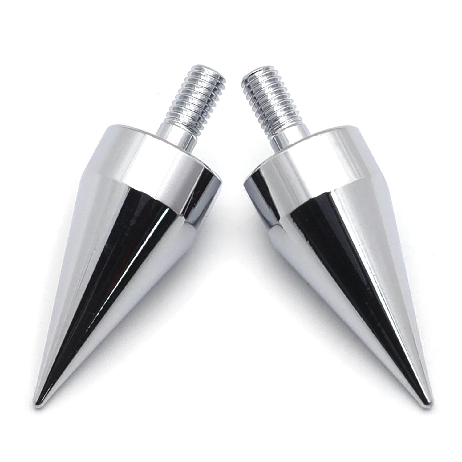 2PC Chrome Spike Bolts for Universal Motorcycle Windscreen Fairings