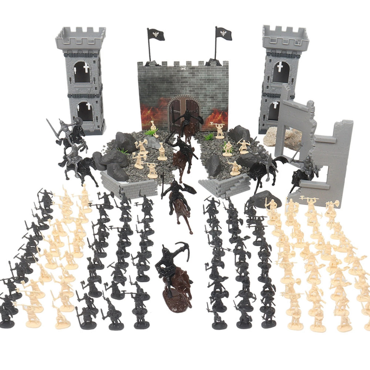 Castle Ruins Model for Decorative Toy (Soldier)