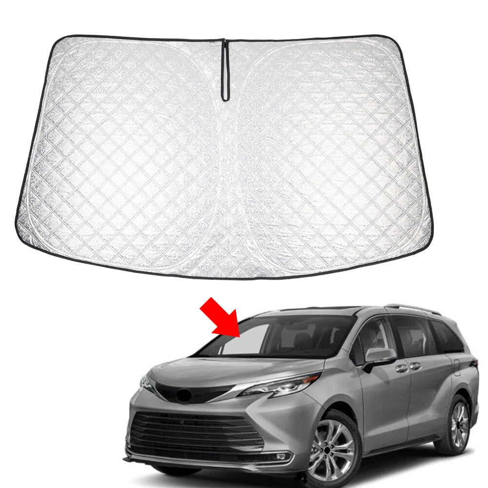 Foldable Windshield Sun Shade for Toyota Sienna (2021–2023)