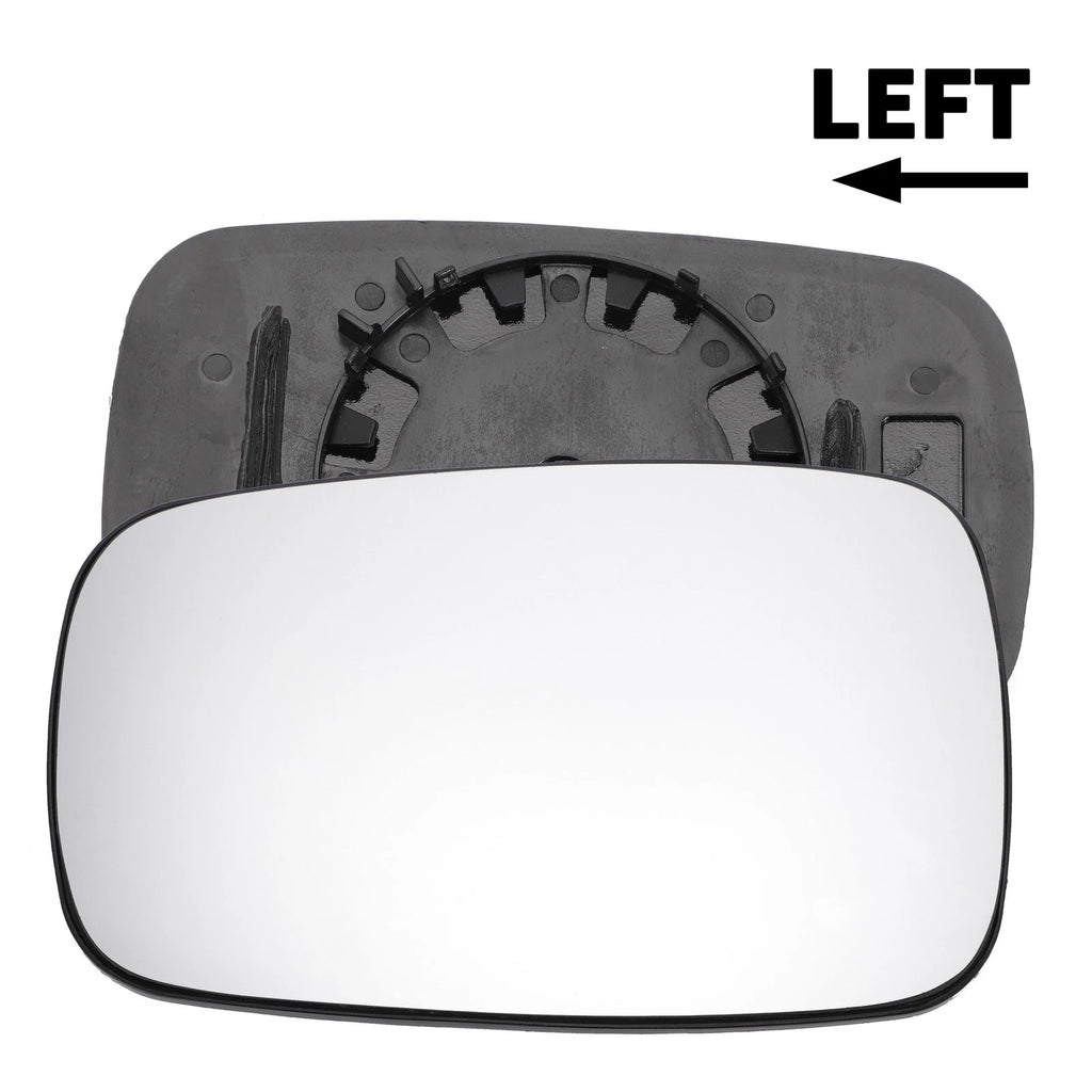 Left Side White Mirror Glass w/ Back for Renault Laguna (2001–2007)