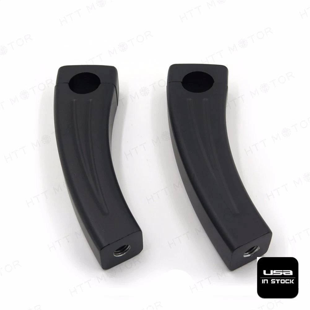 Handlebar Risers for Universal Bikes (1" Bar) 5.5" Black Pullback