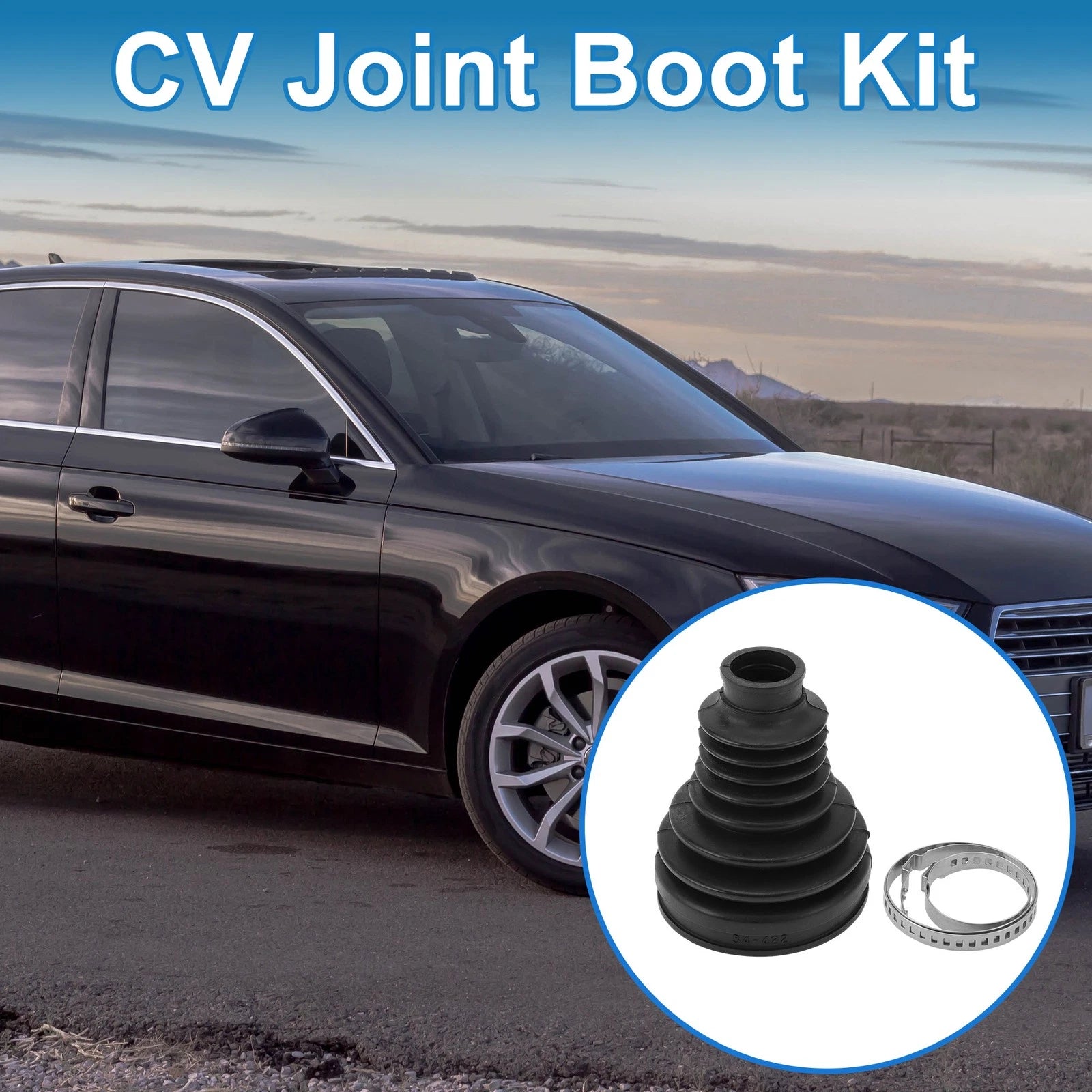 Inner CV Joint Boot Kit with Clamps for Audi A4 A5 (2009–2016)