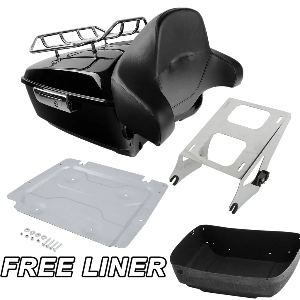 Trunk Mount Rack Backrest Base Plate for Harley Touring Road Glide (2014–2023)