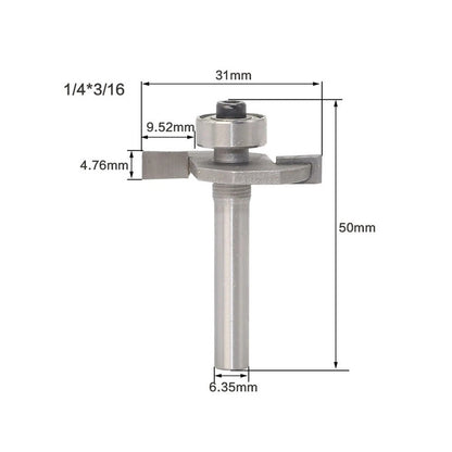 1/4" Shank Woodworking Cutter for