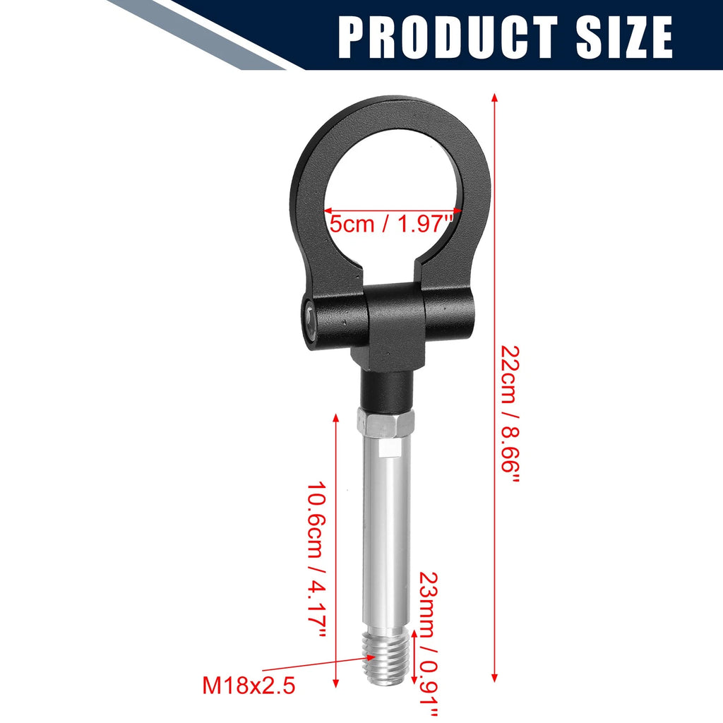 Front Rear Bumper Trailer Towing Eye Ring for Honda Fit (2008–2013)