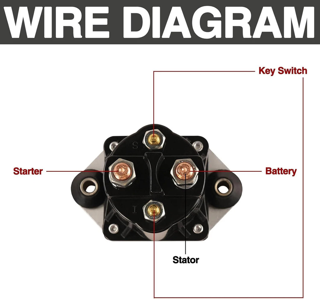Solenoid Relay for Mercury Marine (89-817109A1, 89-817109A2, 89-817109A3)