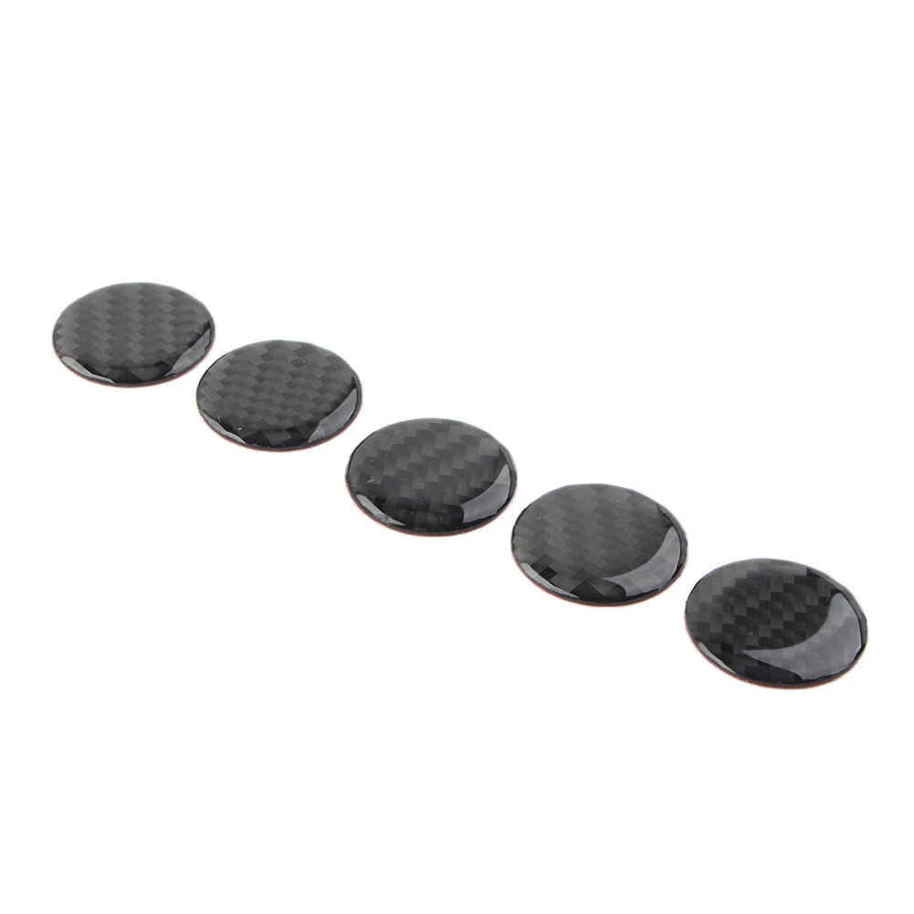 5 Pcs Door Handle Push Button Knobs Cover Trim for Jeep Wrangler JK (2007–2017)