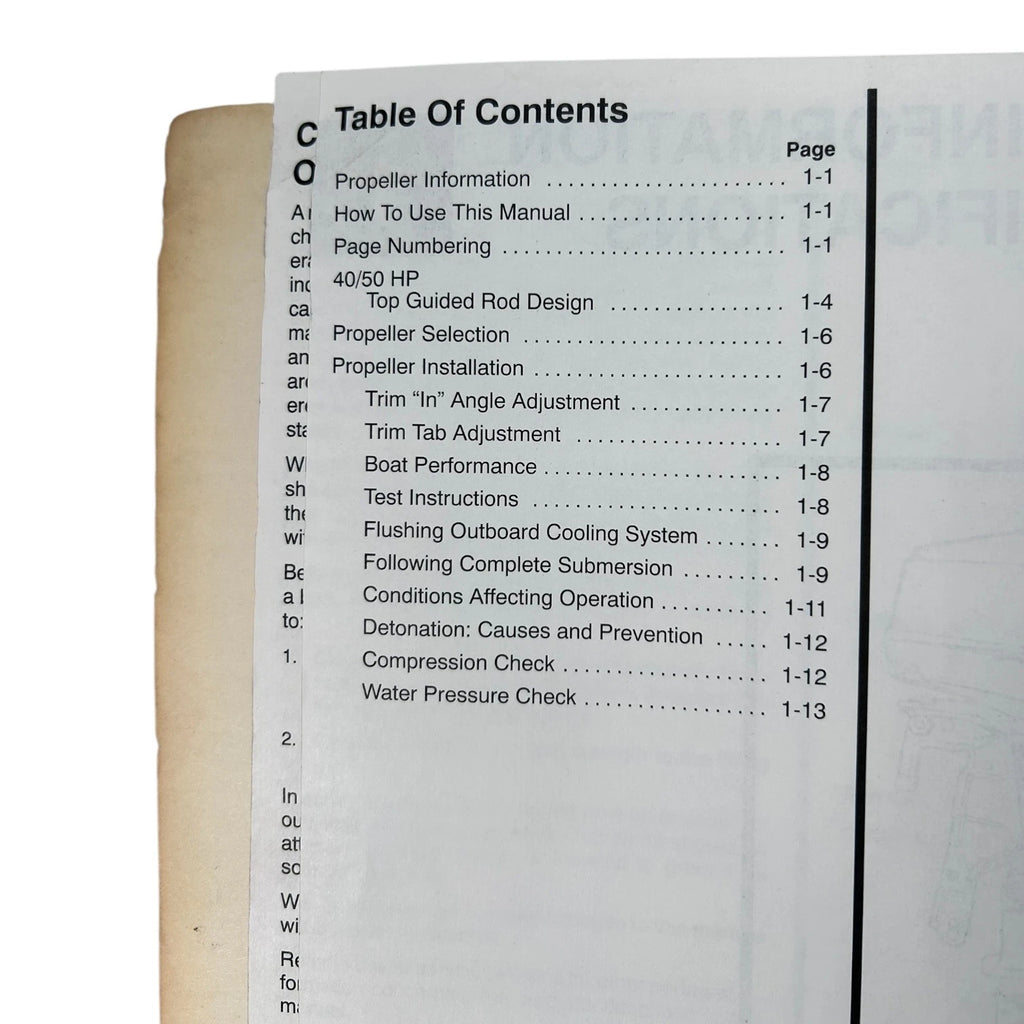 Service Manual for Force Outboards 40/50 HP (1996) 90-831250