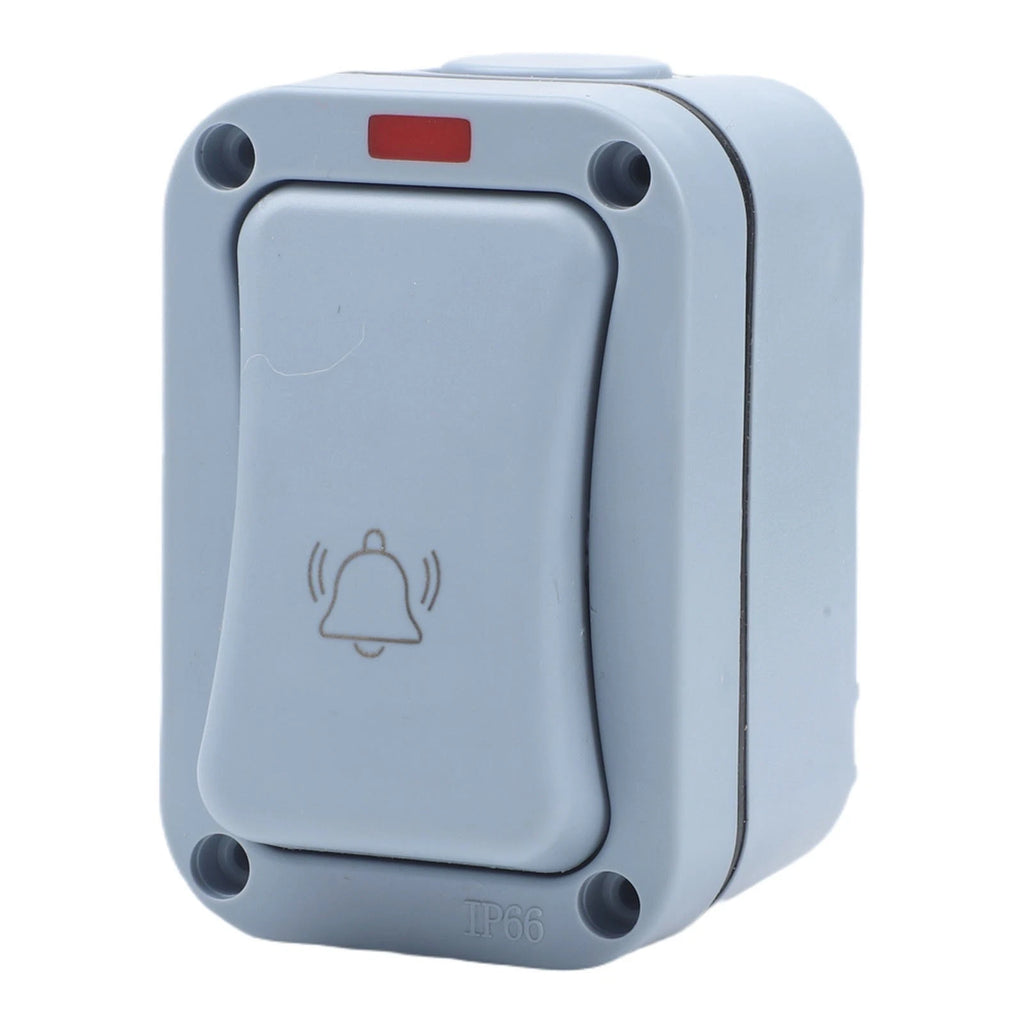 Waterproof Doorbell Switch with LED Button and IP66 Protection
