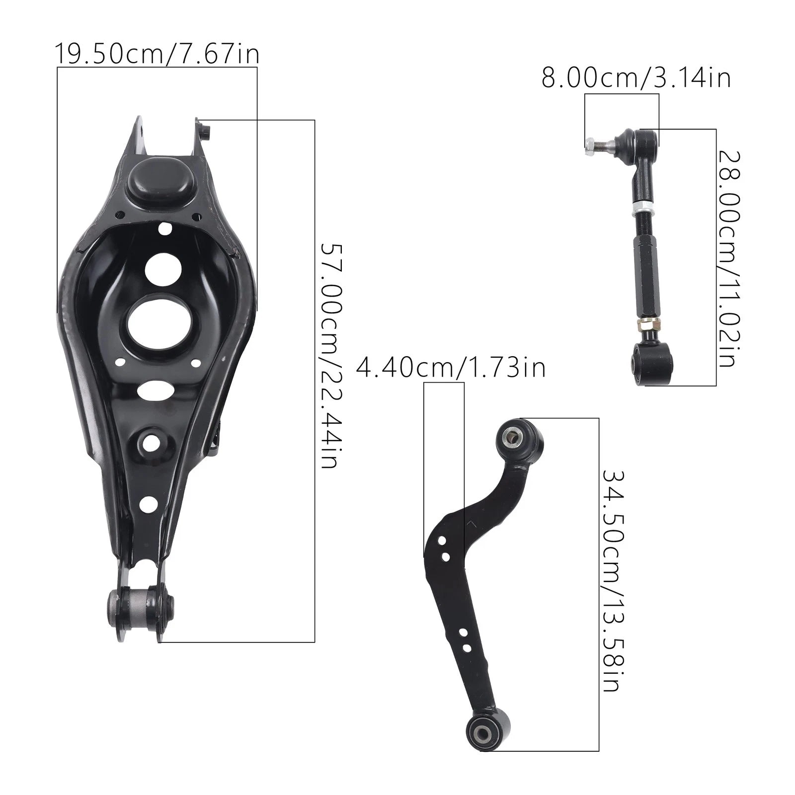 6PC Rear Upper & Lower Suspension Control Arm for Toyota RAV4 (2006–2018)