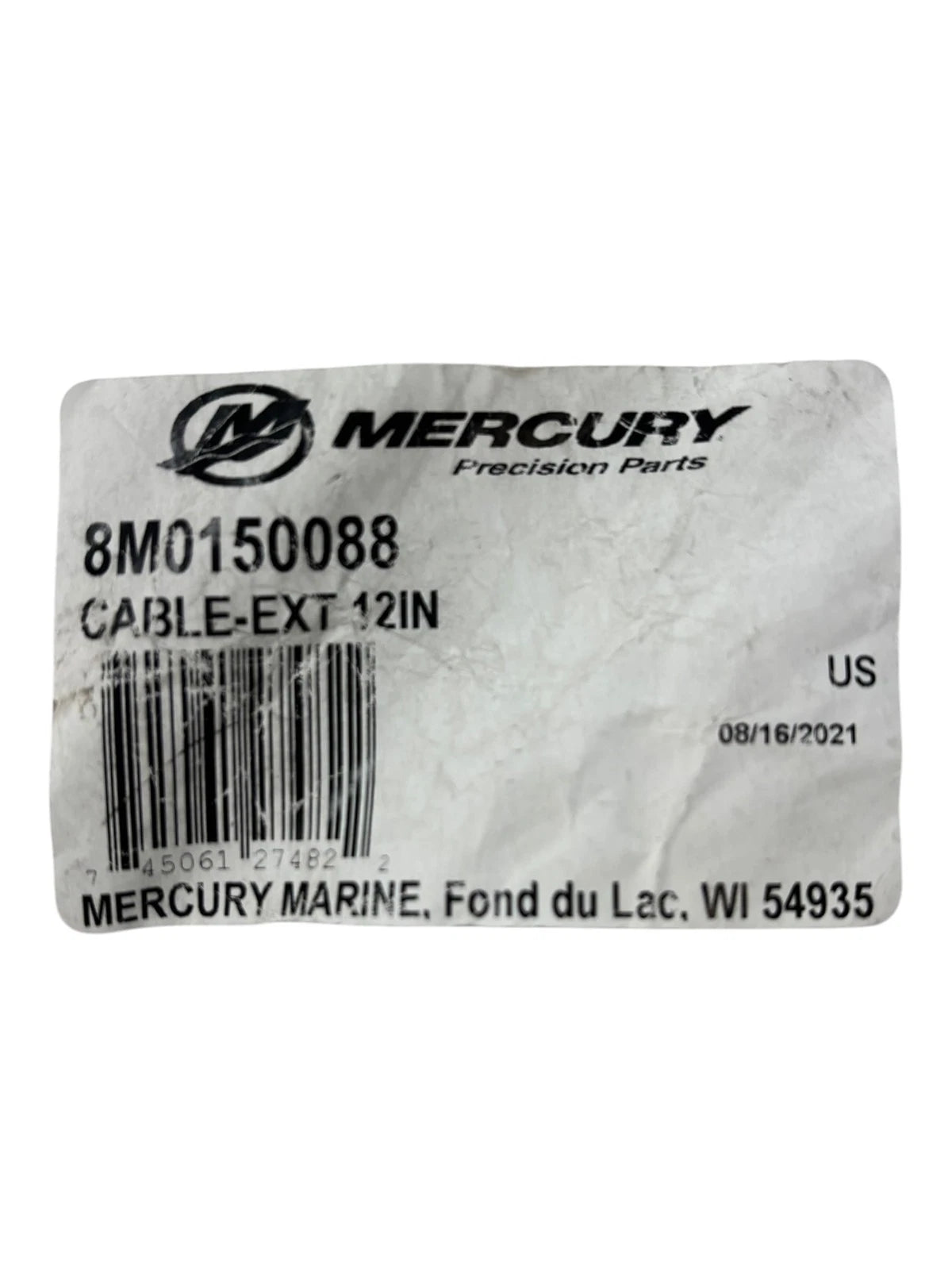Cable Extension 12in for Mercury (8M0150088)
