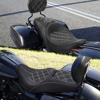 Rear Seat Pad for Harley Touring Road King FLHR (2009–2023)