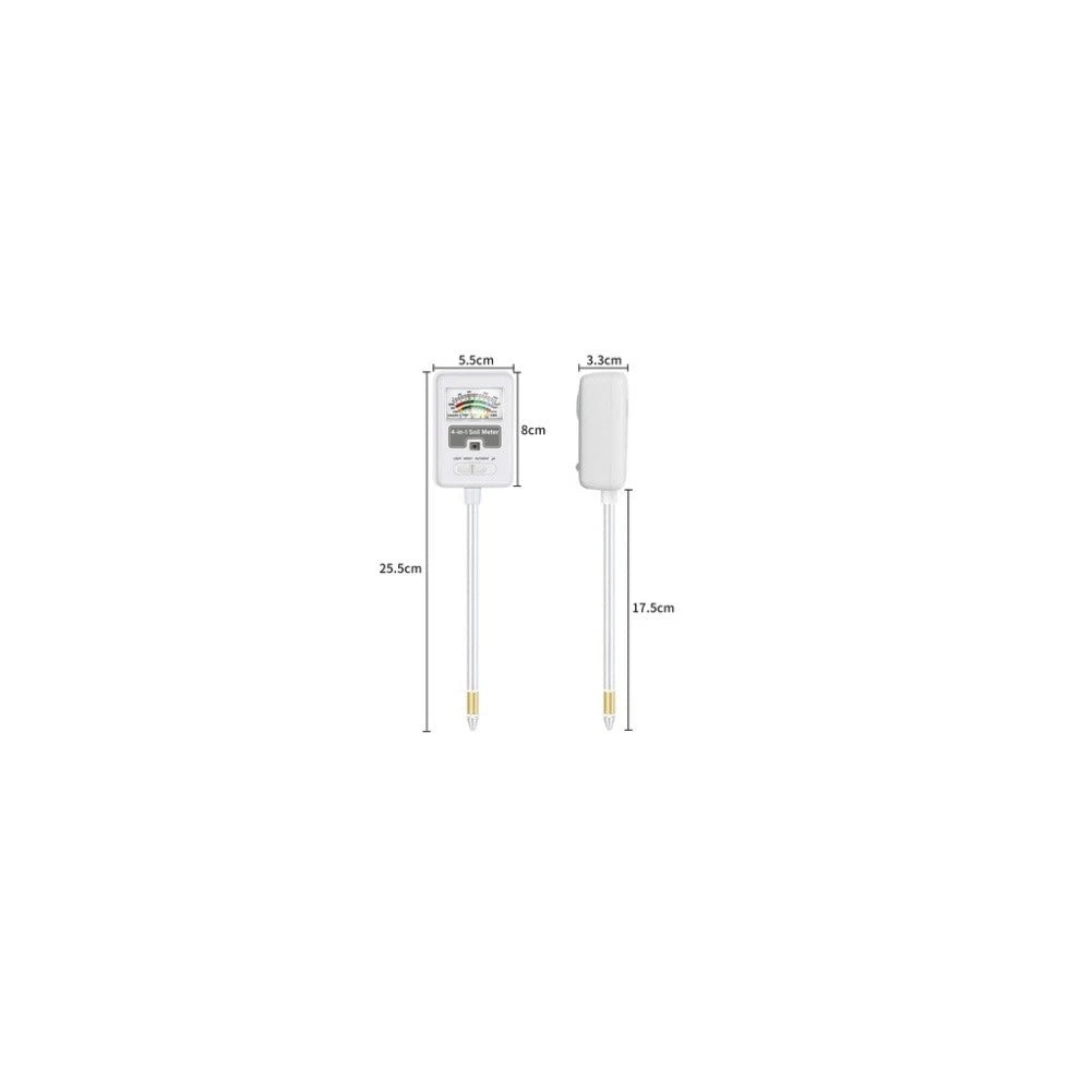 4 in 1 Plant Soil Tester Measures Moisture Light pH and Nutrient Levels
