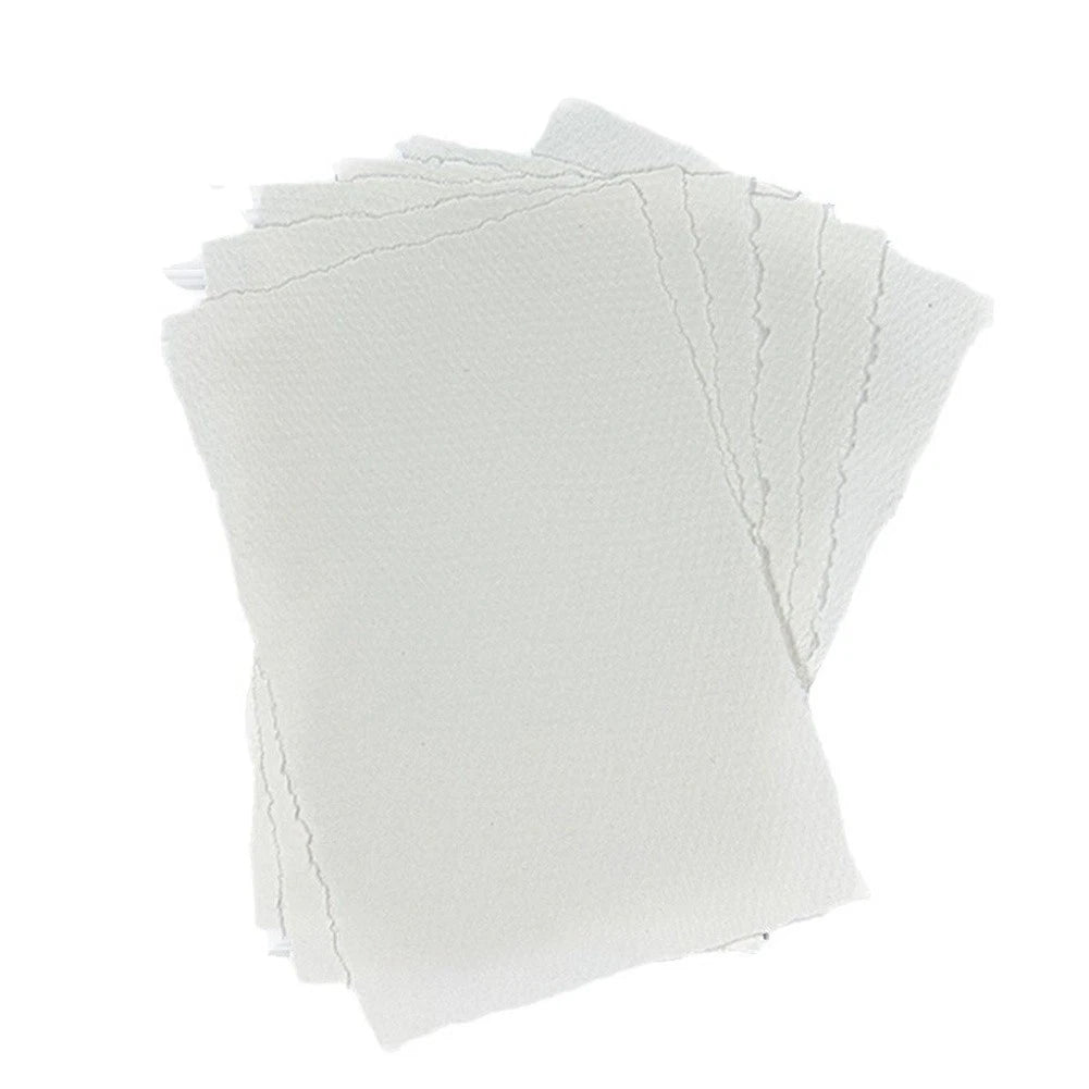 Medium Rough Texture Cotton Paper 300g Deckle Edge for Artists