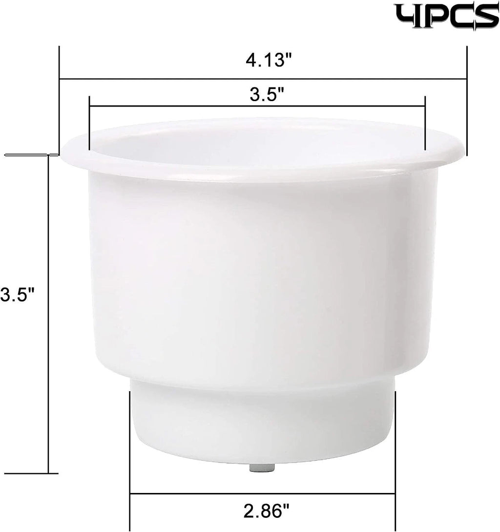 3 Pack Plastic Cup Drink Can Holder for Boat Marine RV Pontoon (Universal)