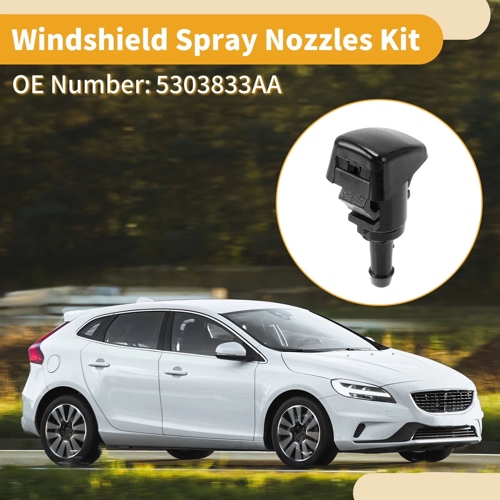 Windshield Washer Nozzle Kit for Chrysler 300 (2006–2010)
