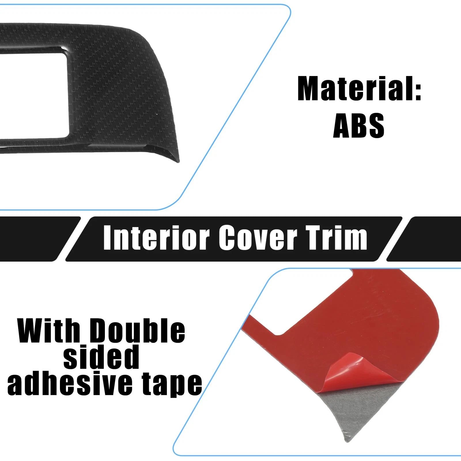 Carbon Fiber CD Panel Sticker Interior Trim for Chevrolet Camaro (2010–2015)