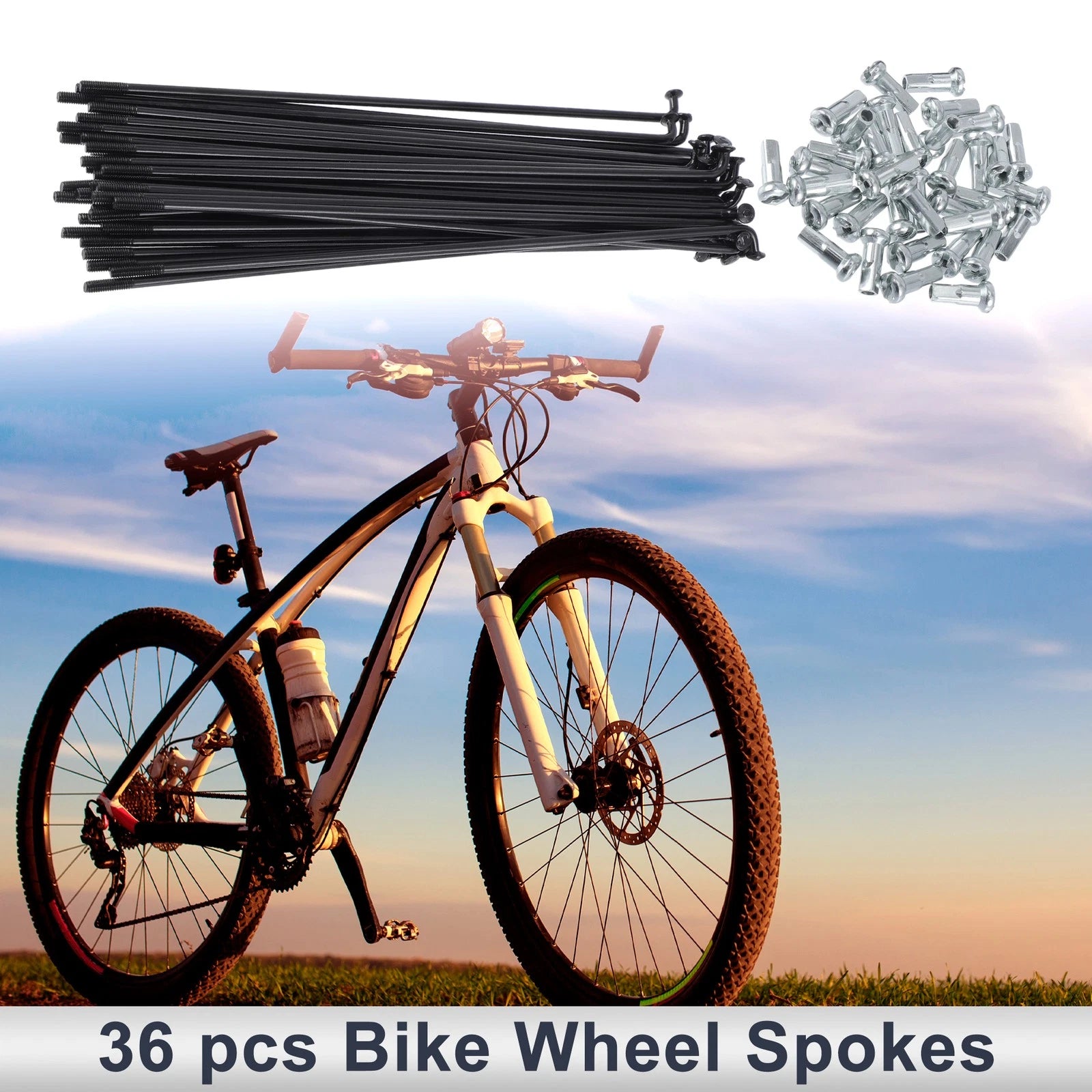 Bicycle Spoke Nipples Replacement Set 13G 45 Steel 138mm Universal (Universal)