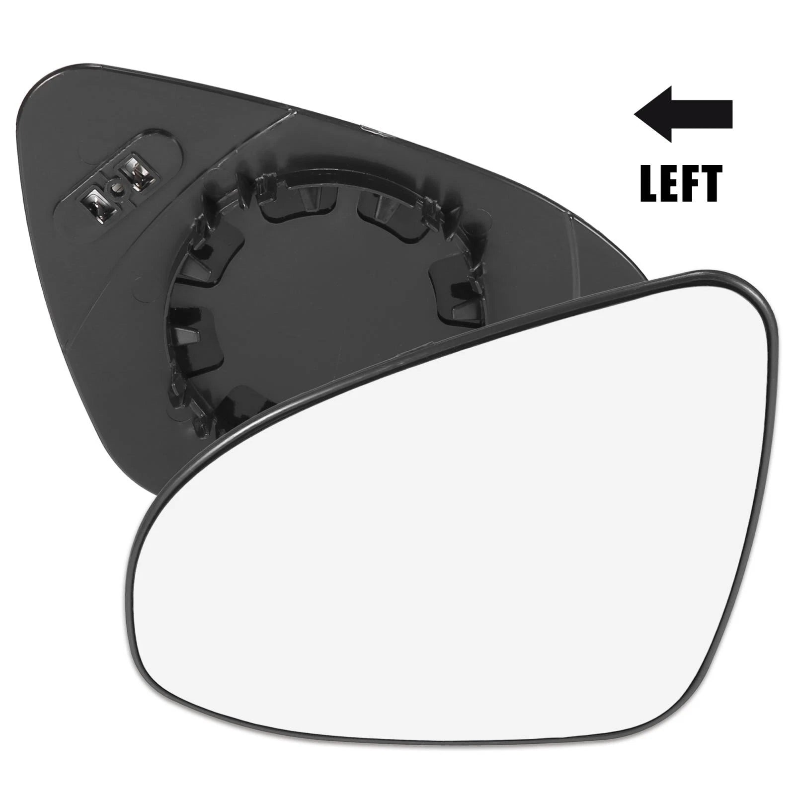Left Side Heated Mirror Glass with Backing Plate Replacement for Toyota C-HR (2018–2023)