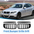 Gloss Black Front Kidney Grille for BMW E90 (2005–2008)