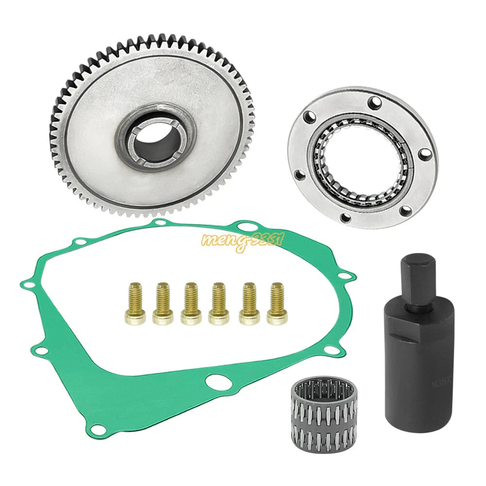 Starter Clutch Kit with Gasket & Flywheel Puller for Yamaha Warrior 350 (2004–2013)