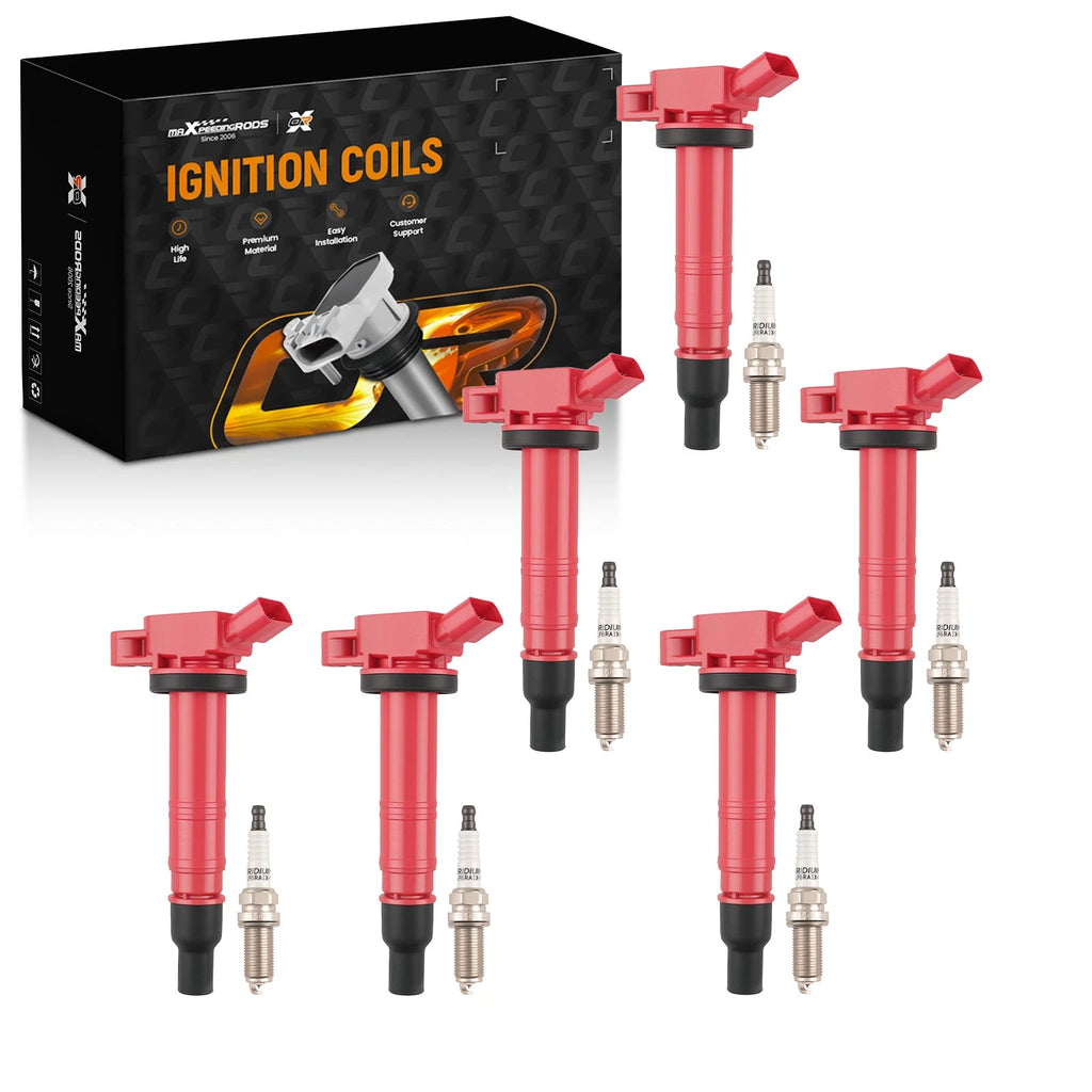 Ignition Coil Spark Plug Set for Toyota 4Runner 4.0L V6 (2003–2009)